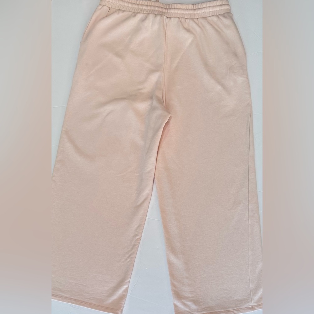 Soft Pink Lounge Set Soft Knit Top Jogger Pants Matching Set Size M Giuliana - Picture 6 of 9